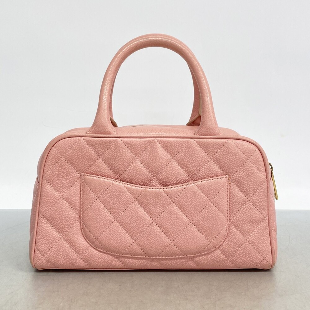 Chanel Matelassé handbag, caviar leather, pink, women's. - Picture 11 of 11